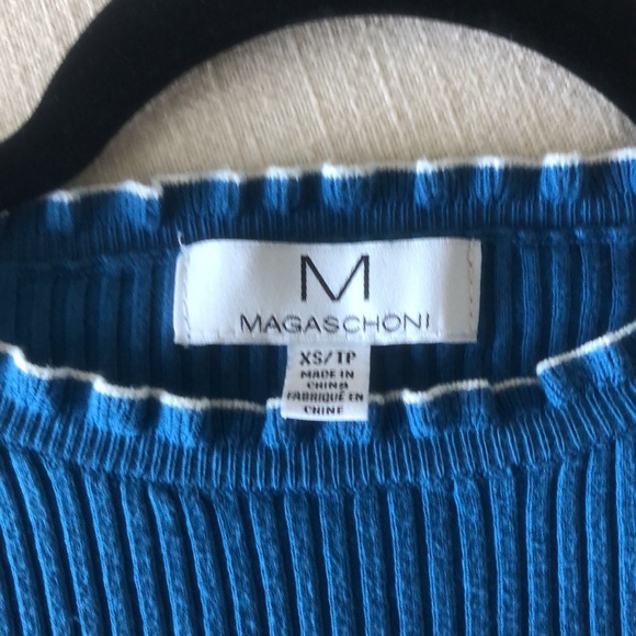 MAGASCHONI XS/TP SKY BLUE TOP W WHITE STRIPE - Picture 3 of 4